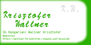 krisztofer wallner business card